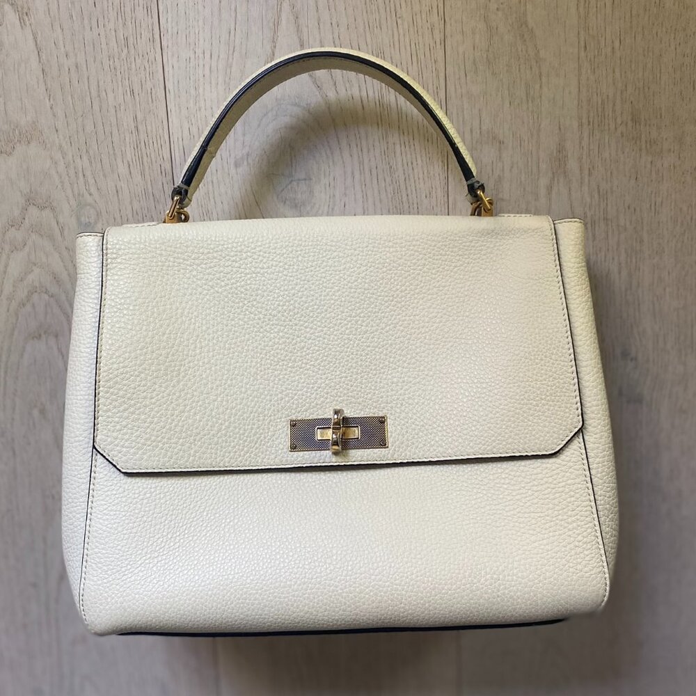 BALLY - B-Turn Top-Handle Purse/Bag with Removable Shoulder Strap 16" x 10"